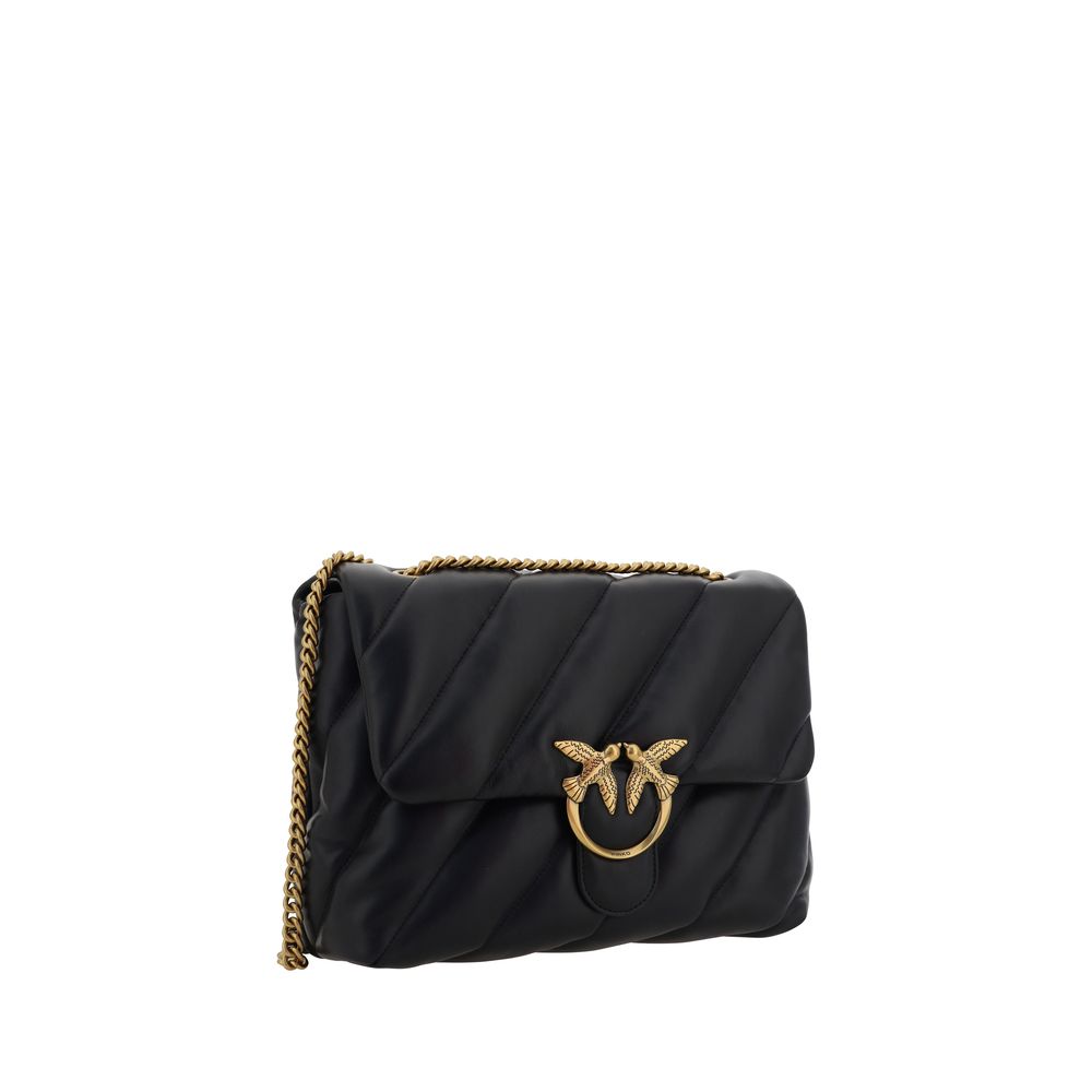 Black Calf Leather Bos Taurus Shoulder Bag