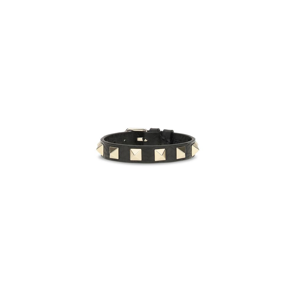 Armband aus schwarzem Kalbsleder
