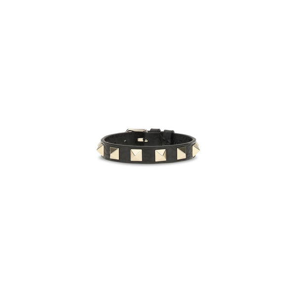 Armband aus schwarzem Kalbsleder
