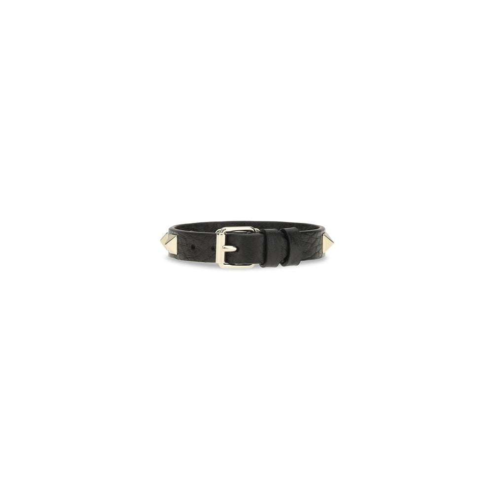 Armband aus schwarzem Kalbsleder