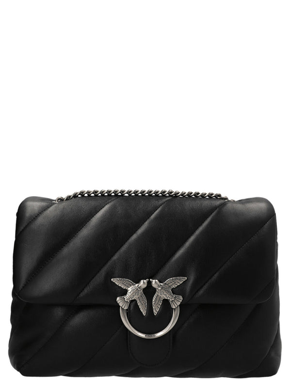 Black Lamb Leather Crossbody Bag