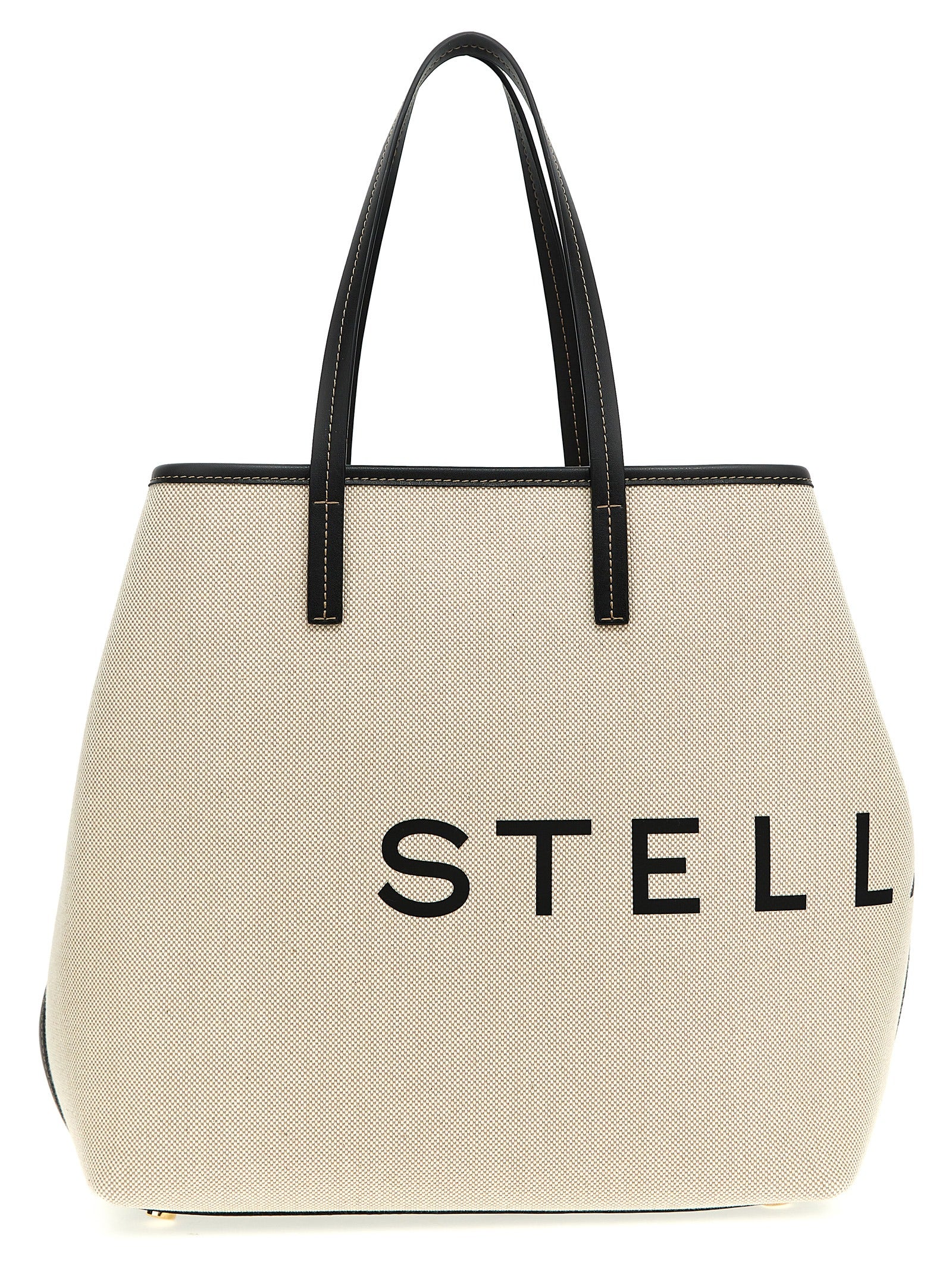 Beige Cotton Tote Bag