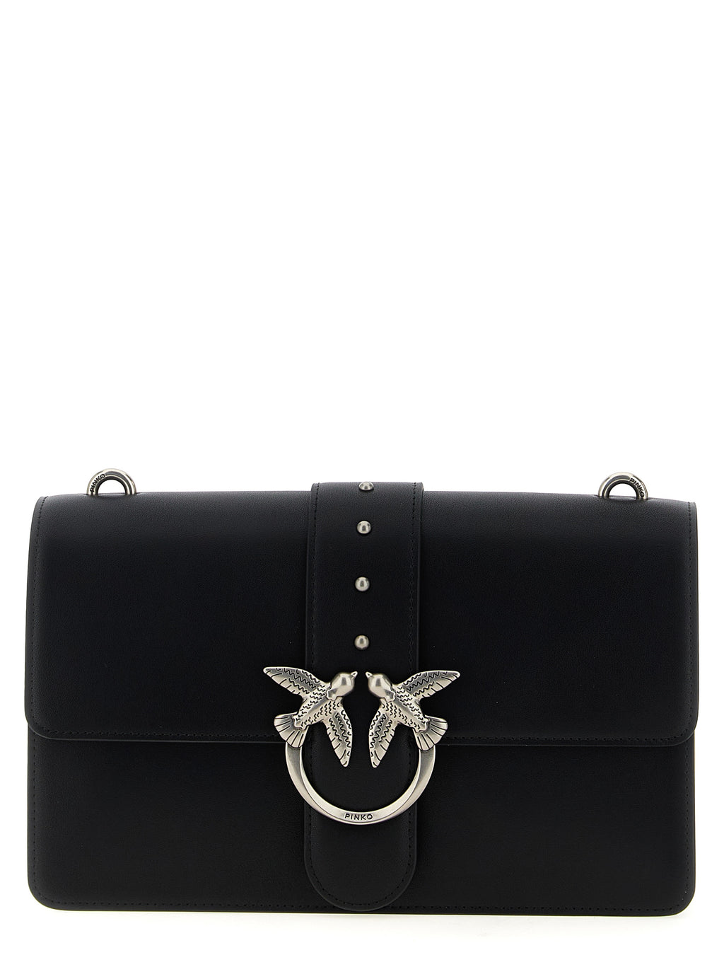 Black Goatskin Crossbody Bag
