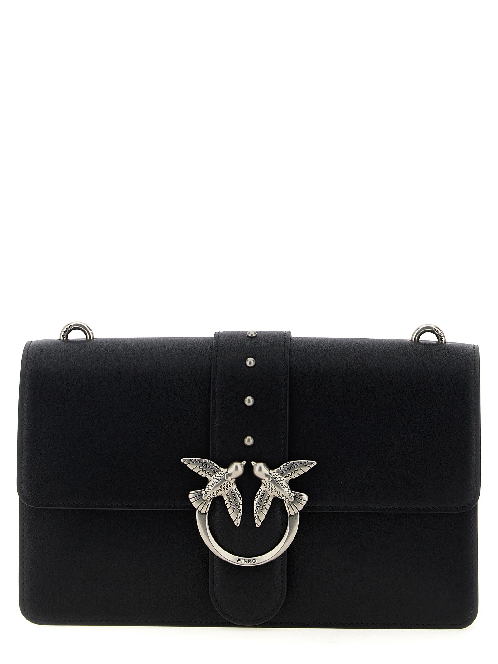 Black Goatskin Crossbody Bag