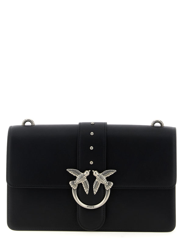 Black Goatskin Crossbody Bag