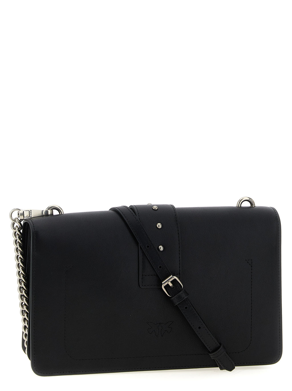 Black Goatskin Crossbody Bag