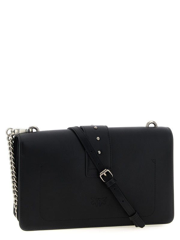 Black Goatskin Crossbody Bag