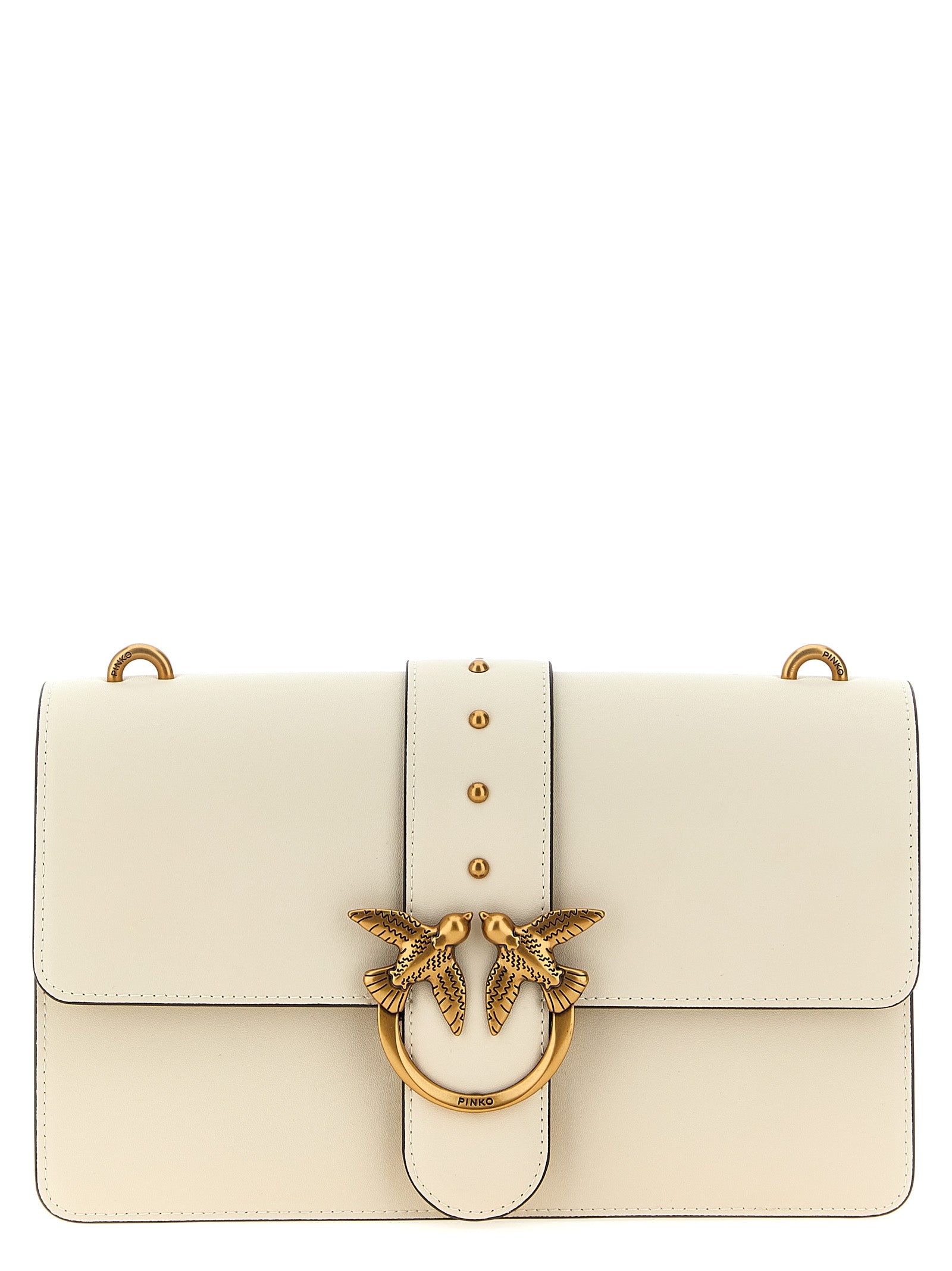 White Goatskin Crossbody Bag