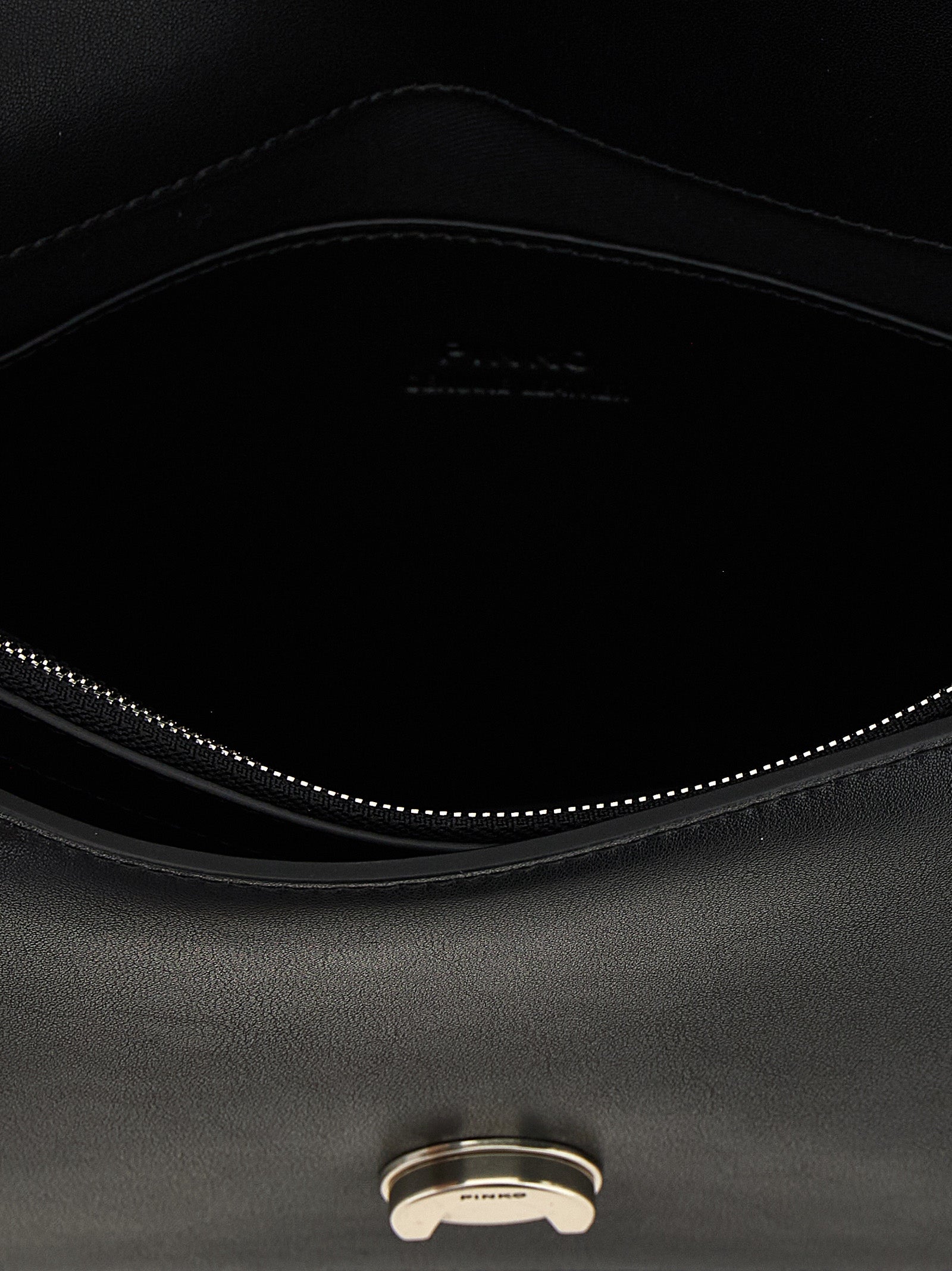 Black Goatskin Crossbody Bag