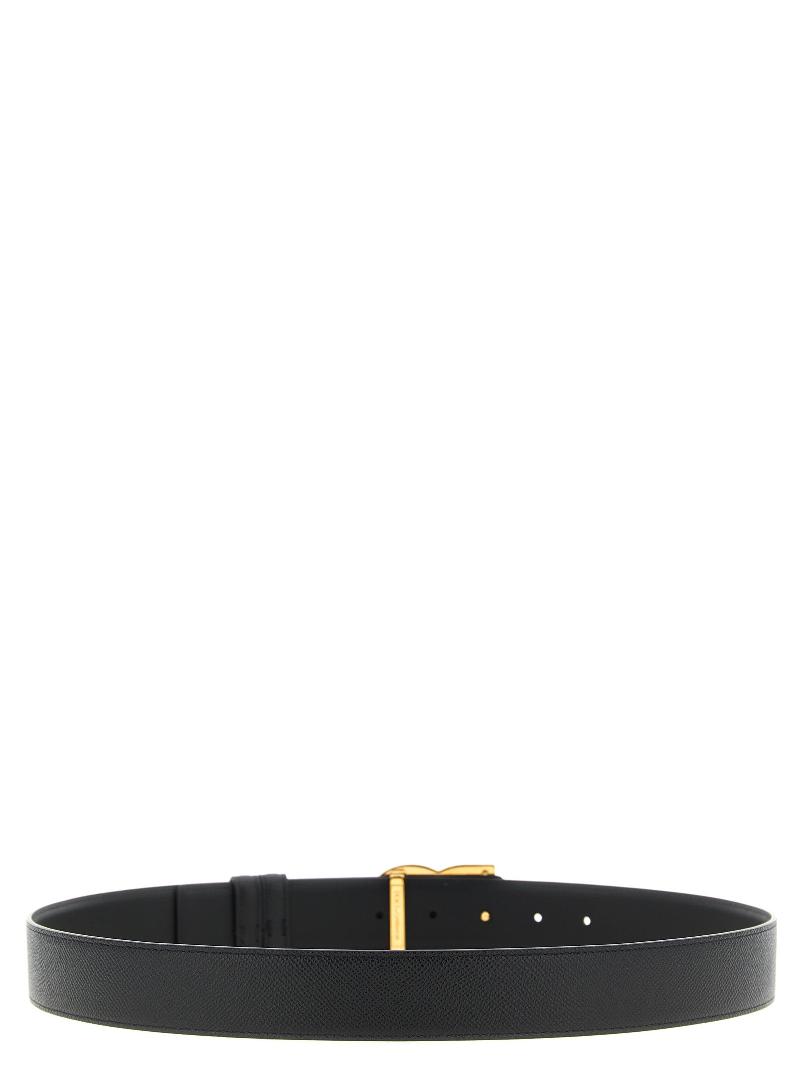 Black Calfskin Regular Belt