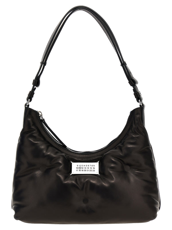 Black Lamb Leather Shoulder Bag
