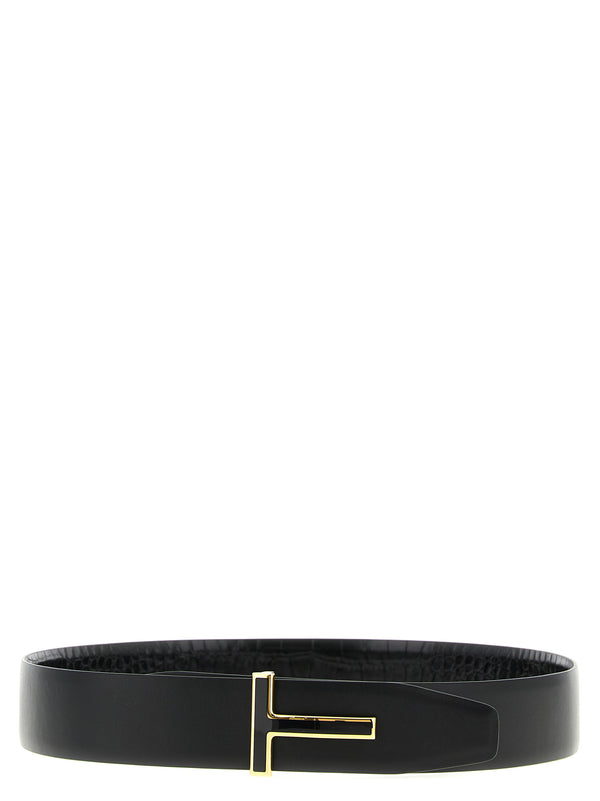 Black Calfskin Regular Belt