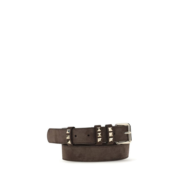 Brown Suede Leather Regular Belt