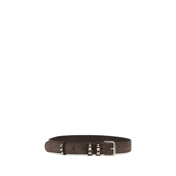 Brown Suede Leather Regular Belt