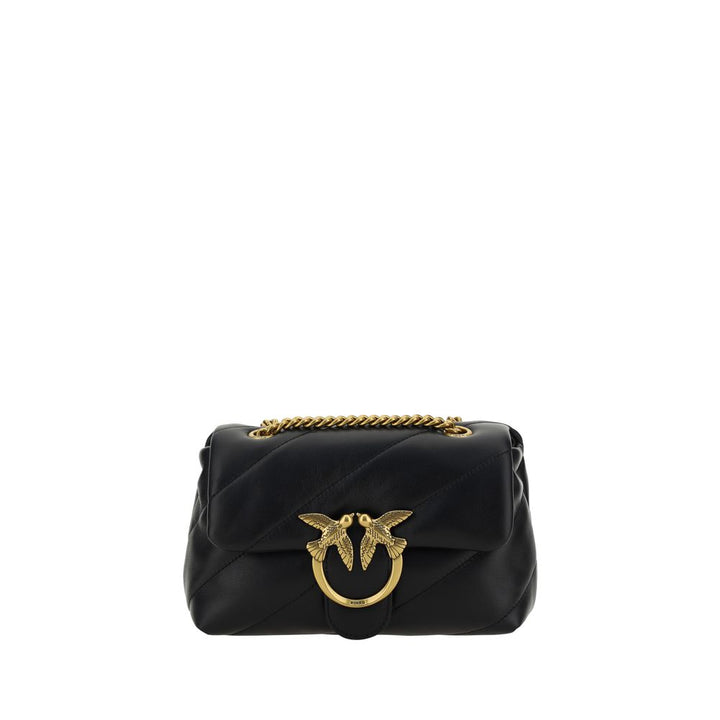 Schwarze Umhängetasche aus Kalbsleder Bos Taurus