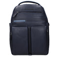 Blauer Lederrucksack