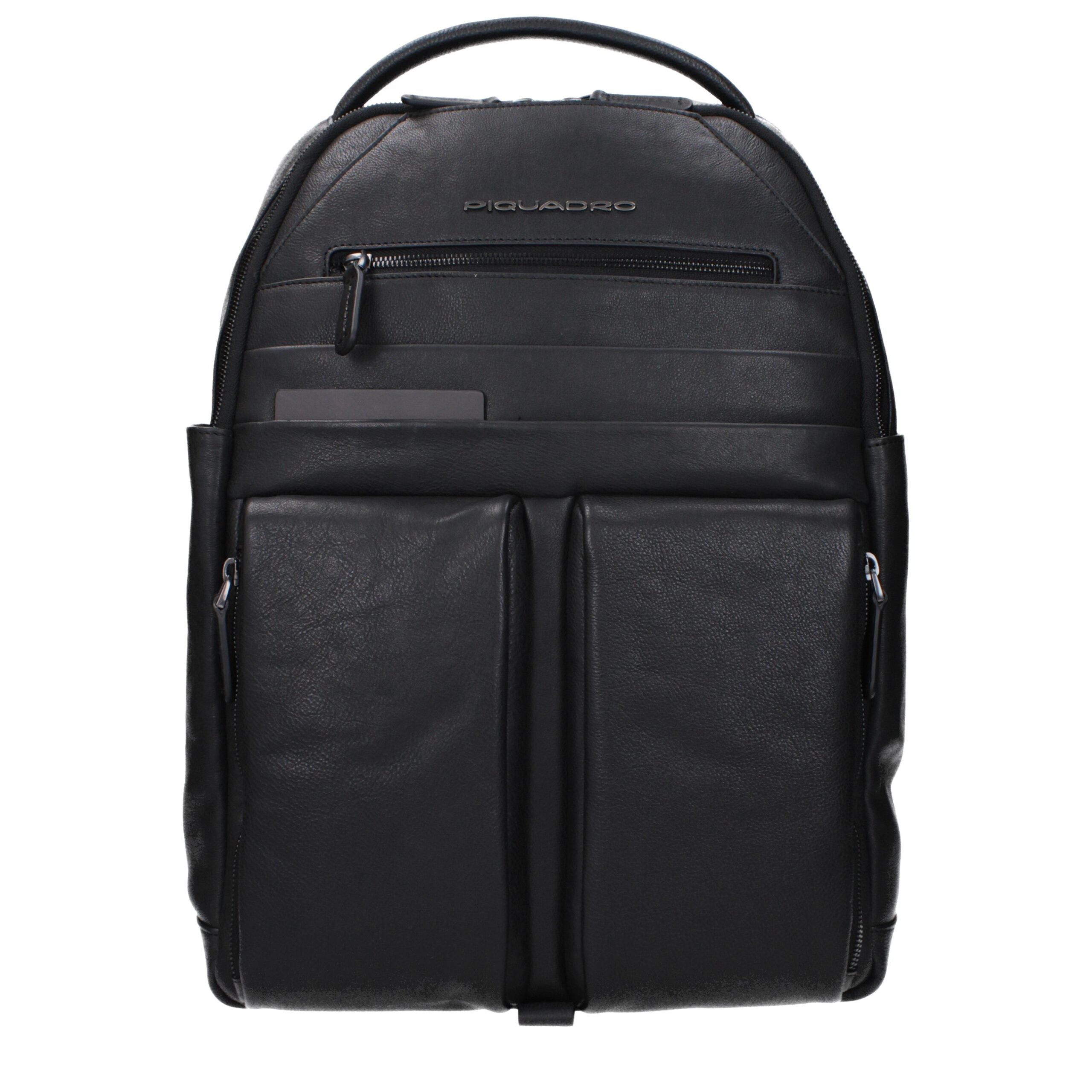 Blauer Lederrucksack