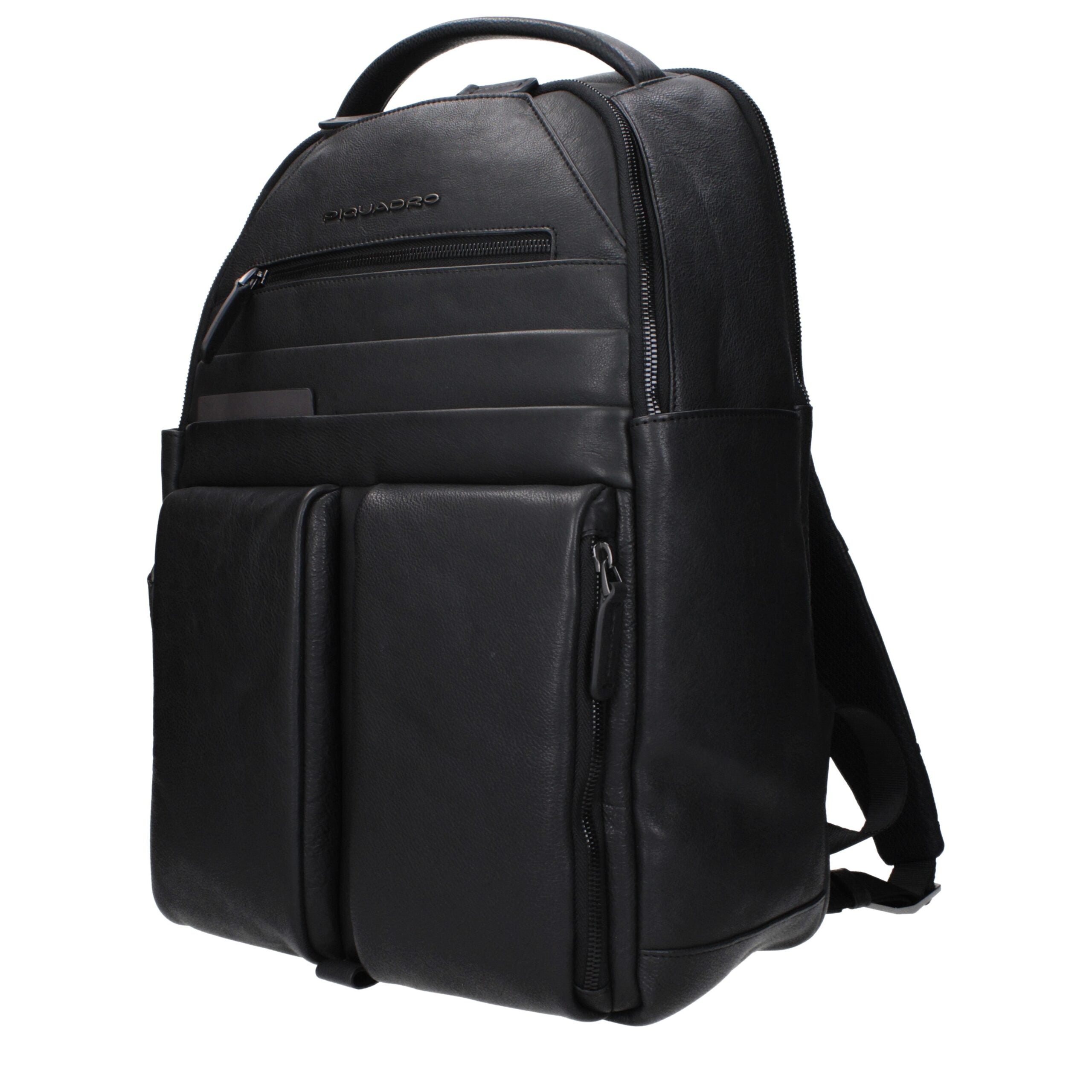 Blauer Lederrucksack