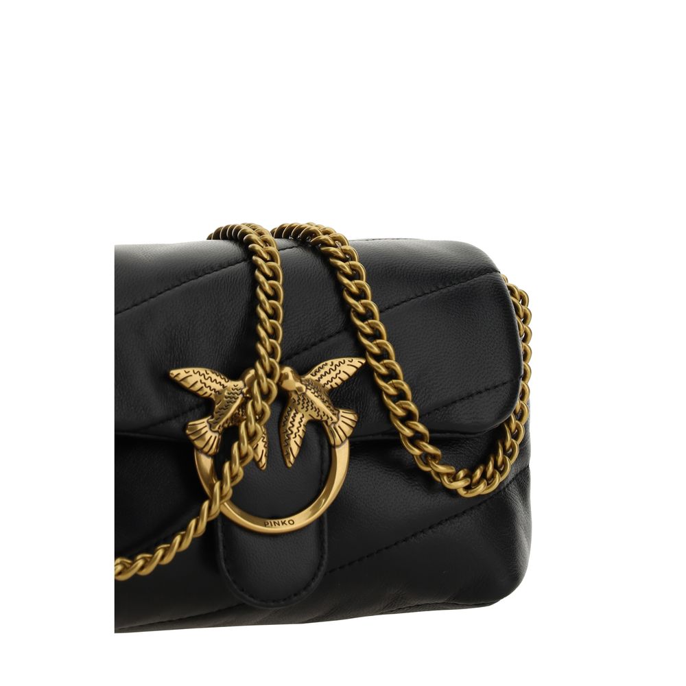Black Calf Leather Bos Taurus Shoulder Bag