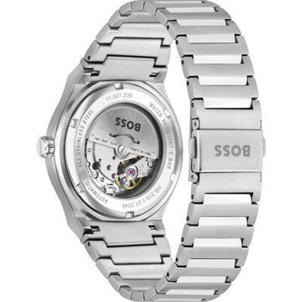 Graue Edelstahl-Kleideruhr