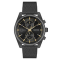 Schwarze Edelstahl-Dresswatch