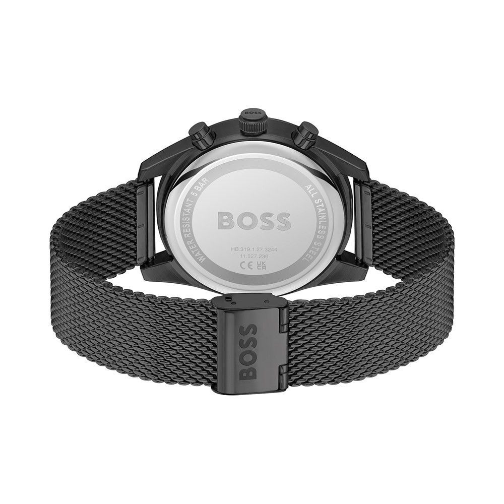 Schwarze Edelstahl-Dresswatch