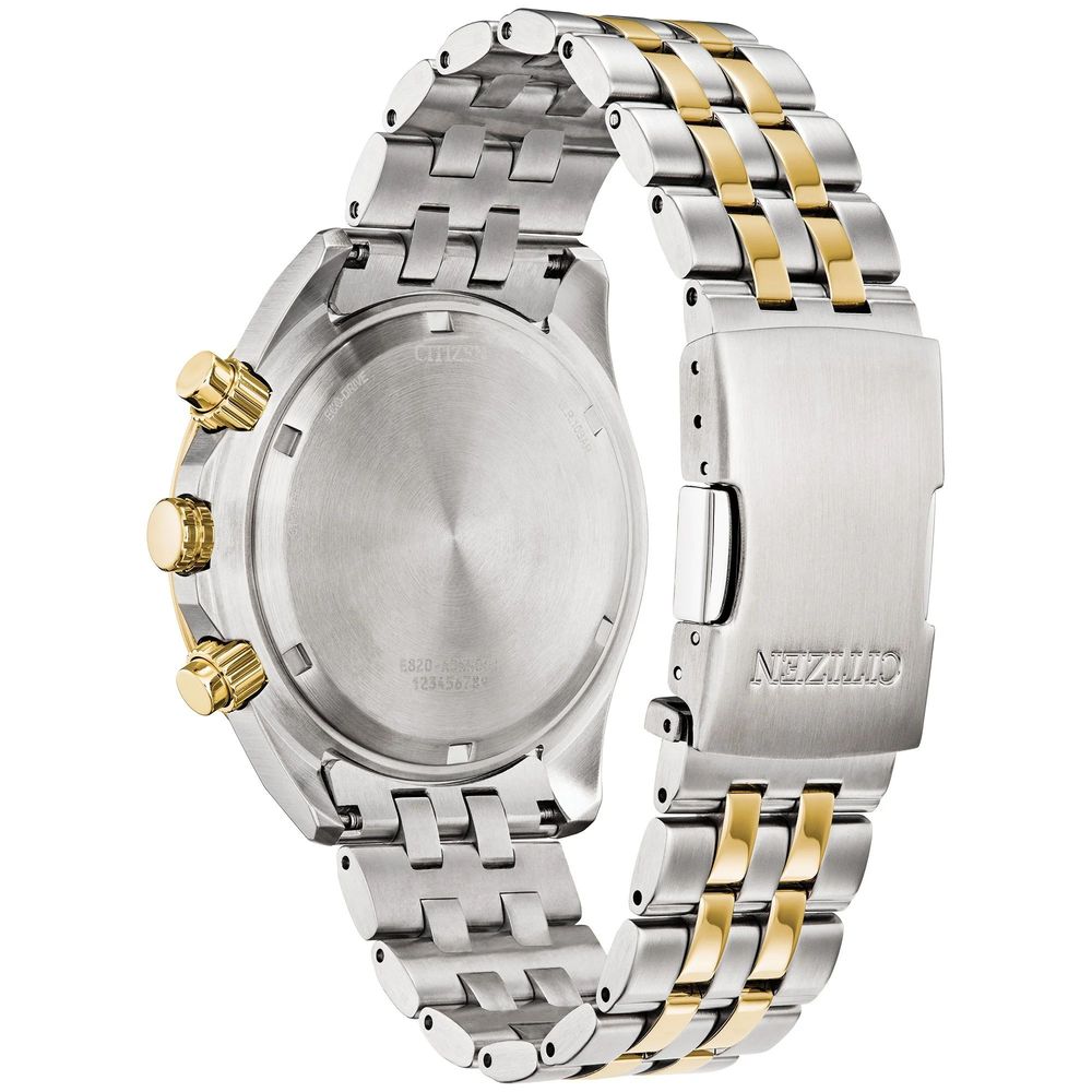 Graue Armbanduhr aus Edelstahl