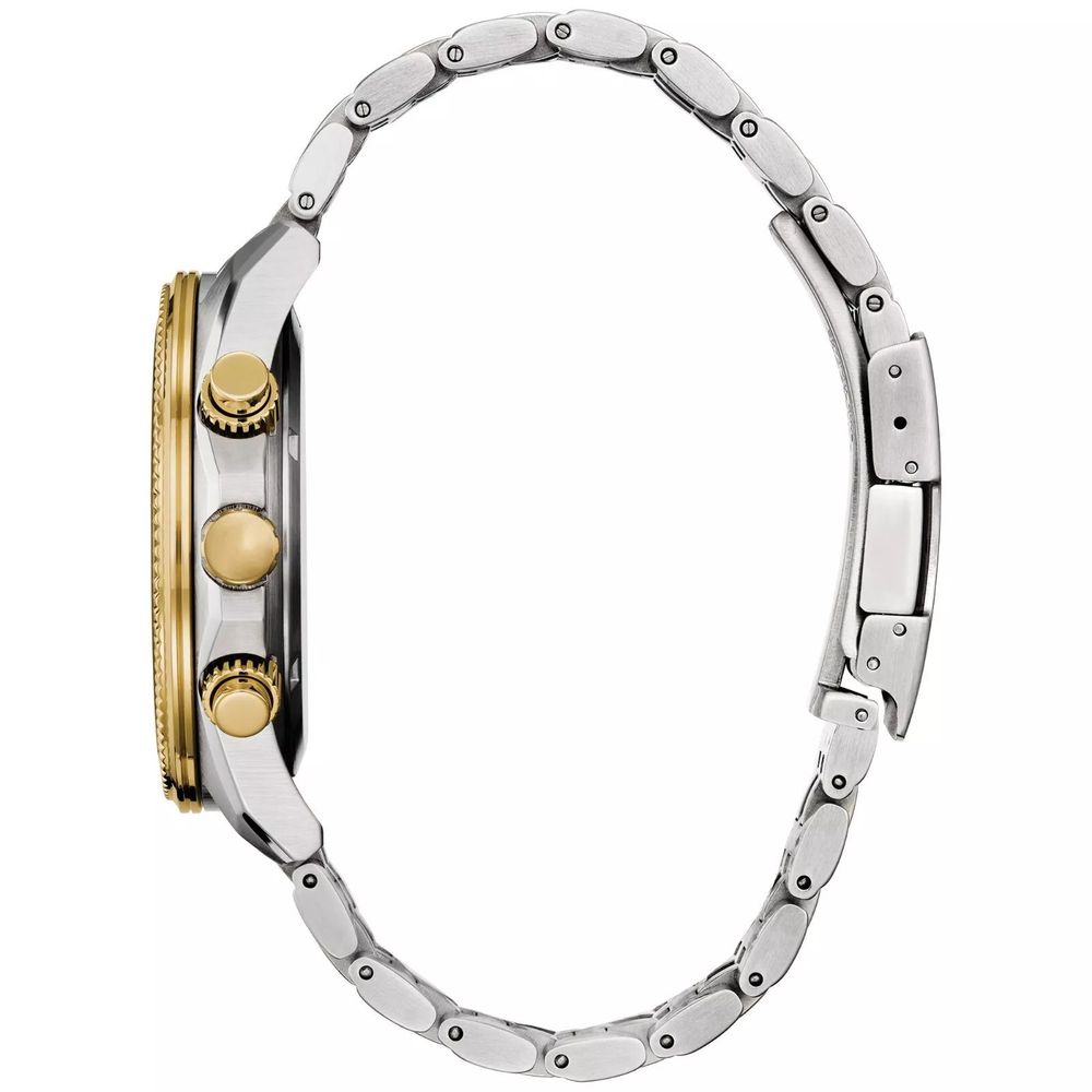 Graue Armbanduhr aus Edelstahl
