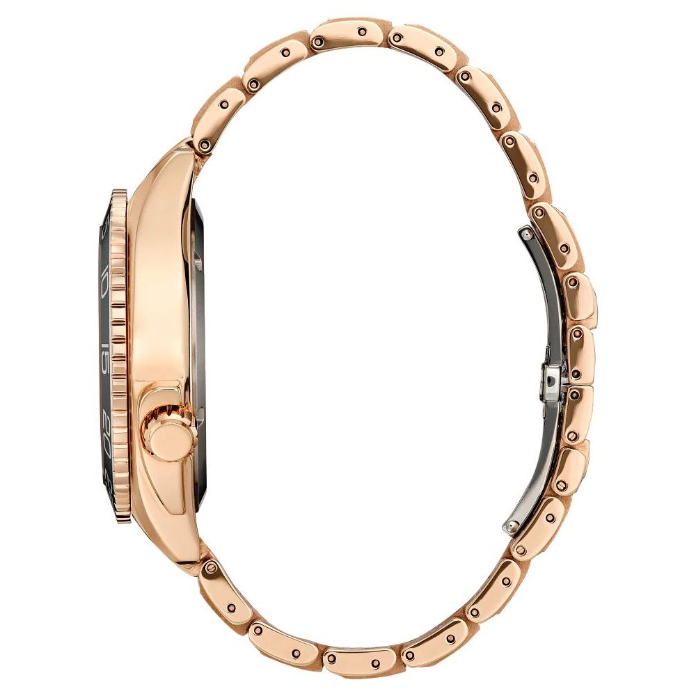 Goldene Edelstahl-Kleideruhr